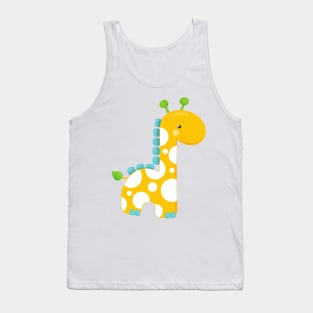 Cute Giraffe, Baby Giraffe, Yellow Giraffe, Animal Tank Top